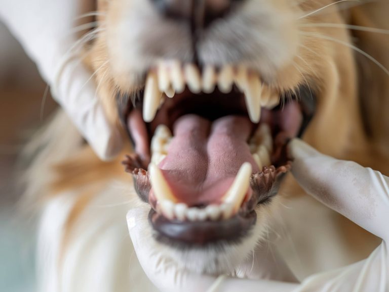 pies z otwartym pyskiem